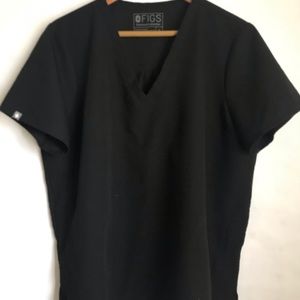 FIGS Basa maternity Scrub Top Sz XL black